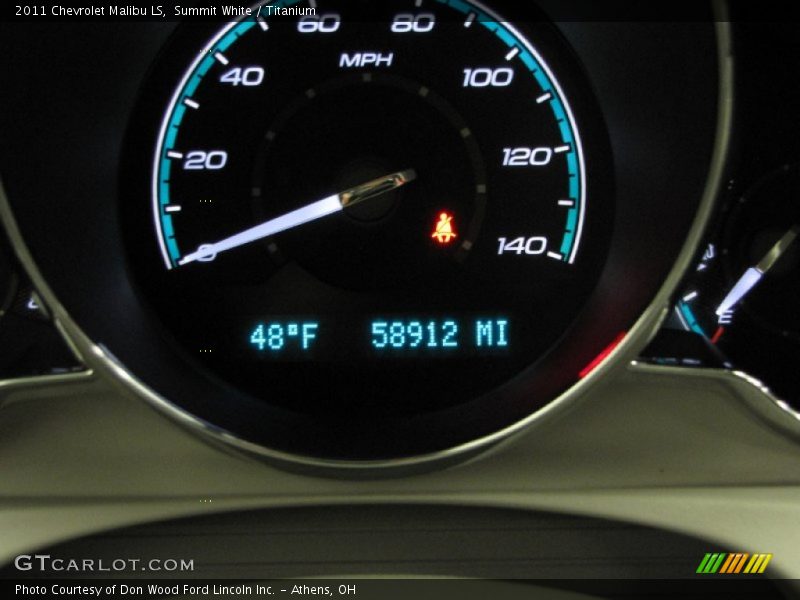 Summit White / Titanium 2011 Chevrolet Malibu LS