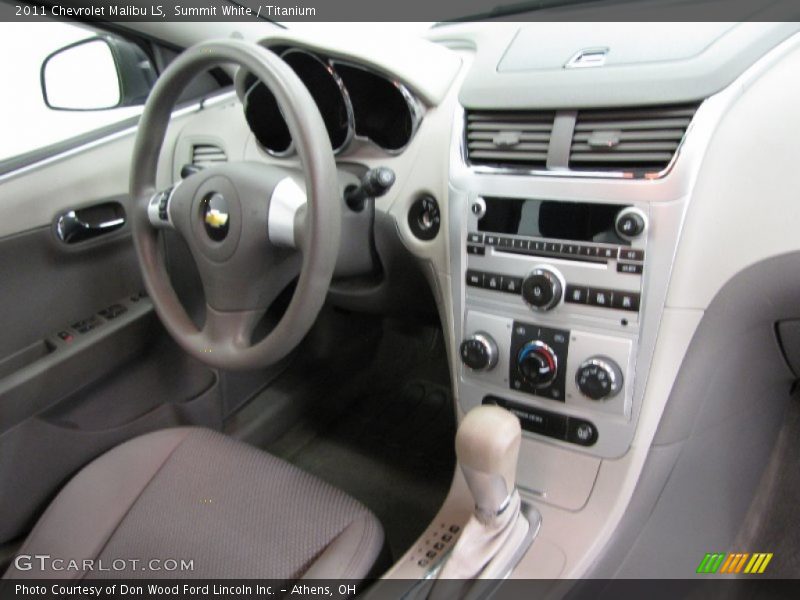 Summit White / Titanium 2011 Chevrolet Malibu LS