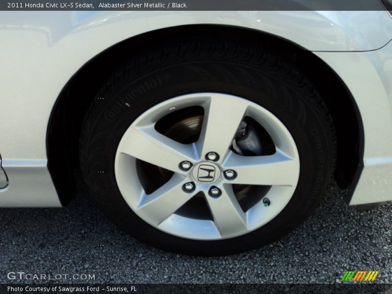 Alabaster Silver Metallic / Black 2011 Honda Civic LX-S Sedan