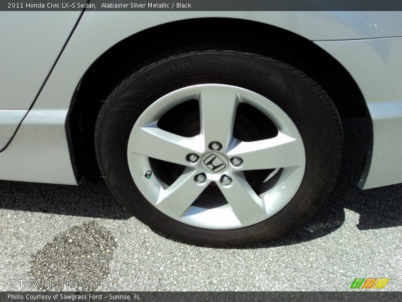 Alabaster Silver Metallic / Black 2011 Honda Civic LX-S Sedan