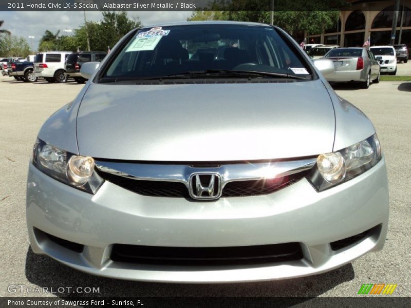 Alabaster Silver Metallic / Black 2011 Honda Civic LX-S Sedan