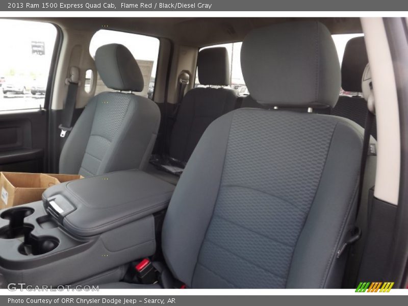Flame Red / Black/Diesel Gray 2013 Ram 1500 Express Quad Cab