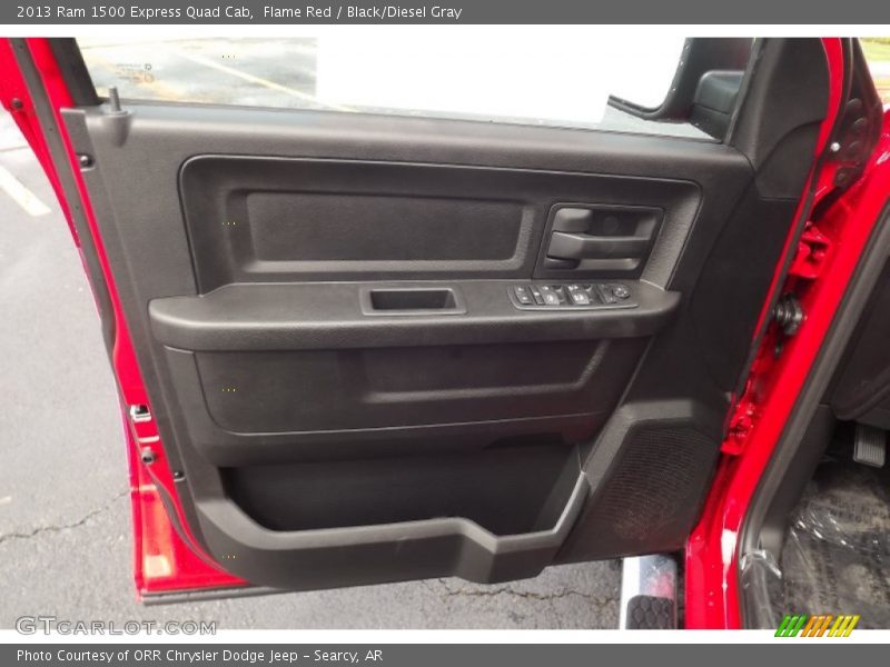 Flame Red / Black/Diesel Gray 2013 Ram 1500 Express Quad Cab