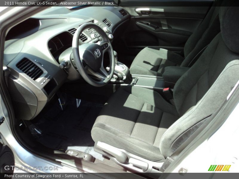 Alabaster Silver Metallic / Black 2011 Honda Civic LX-S Sedan