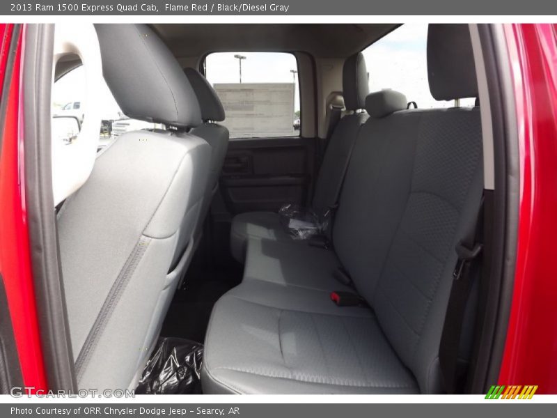 Flame Red / Black/Diesel Gray 2013 Ram 1500 Express Quad Cab