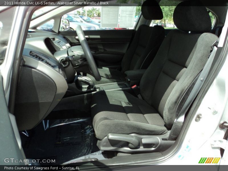 Alabaster Silver Metallic / Black 2011 Honda Civic LX-S Sedan