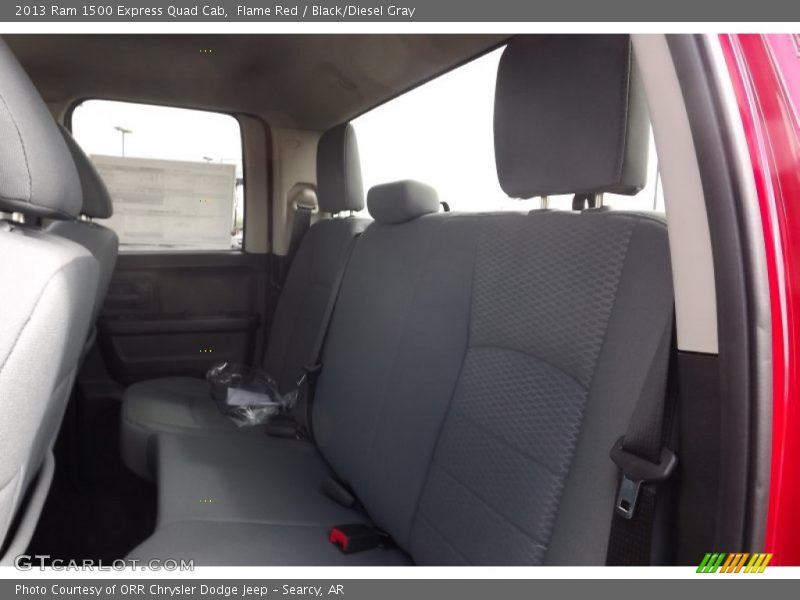 Flame Red / Black/Diesel Gray 2013 Ram 1500 Express Quad Cab