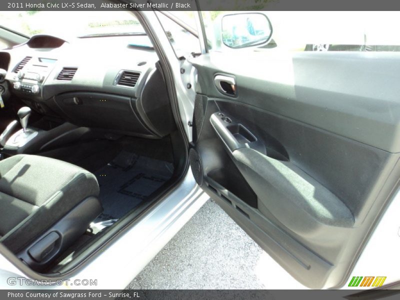 Alabaster Silver Metallic / Black 2011 Honda Civic LX-S Sedan