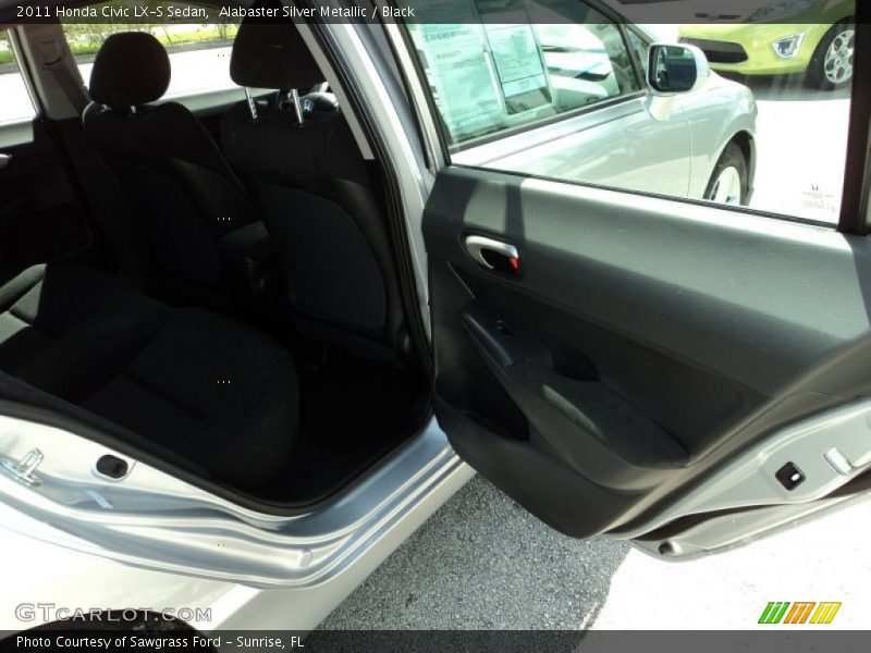 Alabaster Silver Metallic / Black 2011 Honda Civic LX-S Sedan