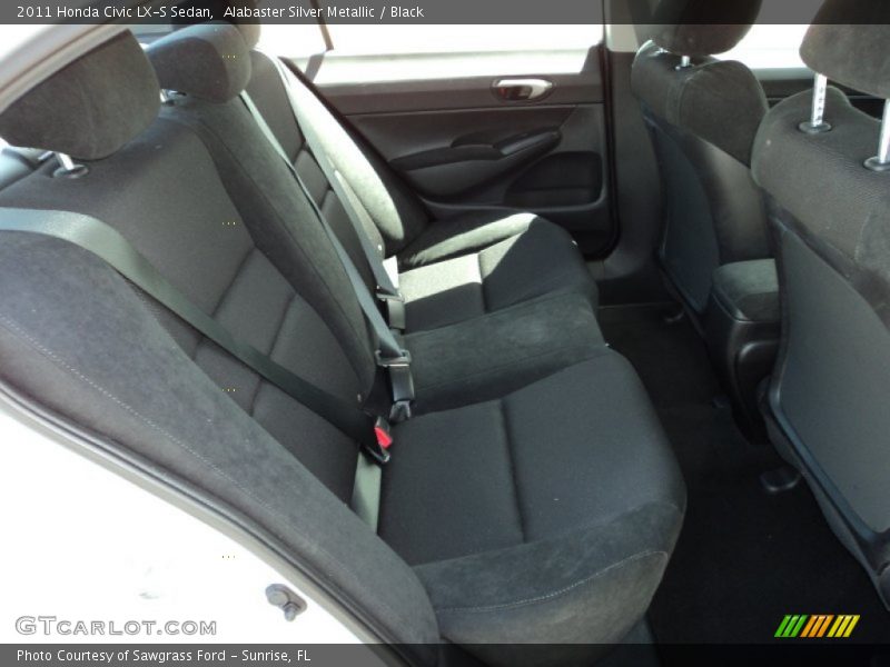 Alabaster Silver Metallic / Black 2011 Honda Civic LX-S Sedan