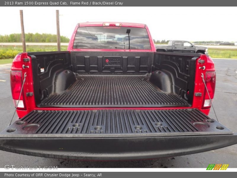 Flame Red / Black/Diesel Gray 2013 Ram 1500 Express Quad Cab
