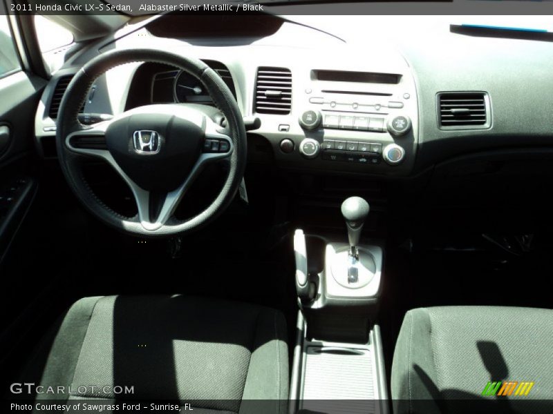 Alabaster Silver Metallic / Black 2011 Honda Civic LX-S Sedan