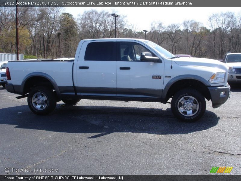 Bright White / Dark Slate/Medium Graystone 2012 Dodge Ram 2500 HD SLT Outdoorsman Crew Cab 4x4