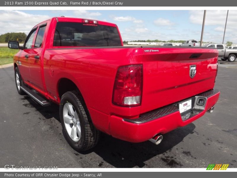 Flame Red / Black/Diesel Gray 2013 Ram 1500 Express Quad Cab