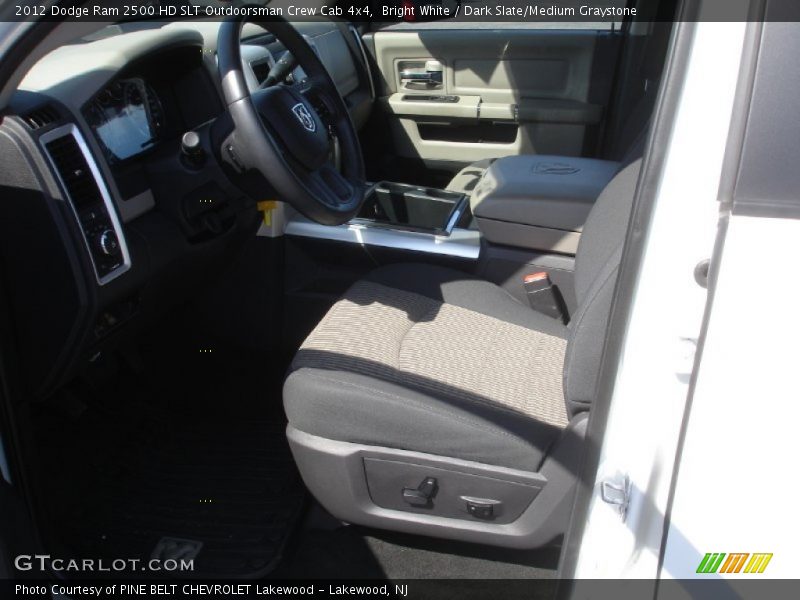 Bright White / Dark Slate/Medium Graystone 2012 Dodge Ram 2500 HD SLT Outdoorsman Crew Cab 4x4