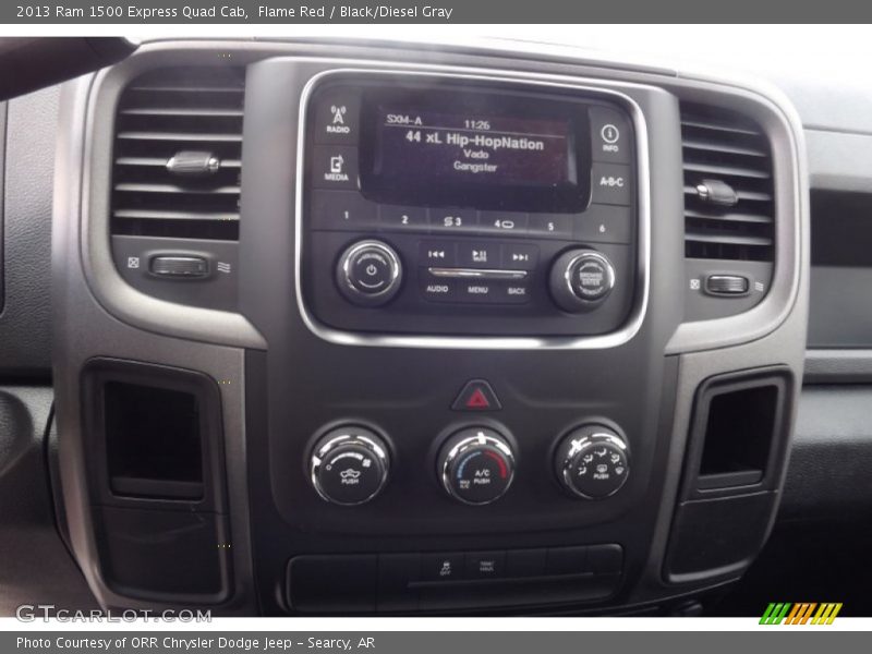 Flame Red / Black/Diesel Gray 2013 Ram 1500 Express Quad Cab