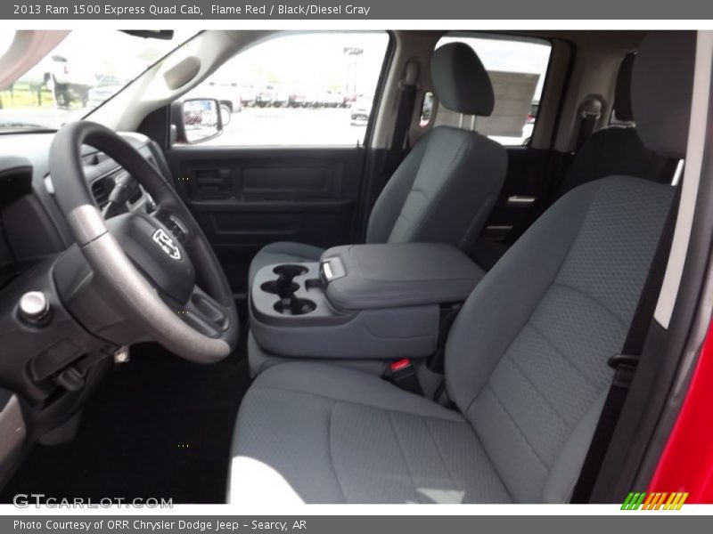 Flame Red / Black/Diesel Gray 2013 Ram 1500 Express Quad Cab