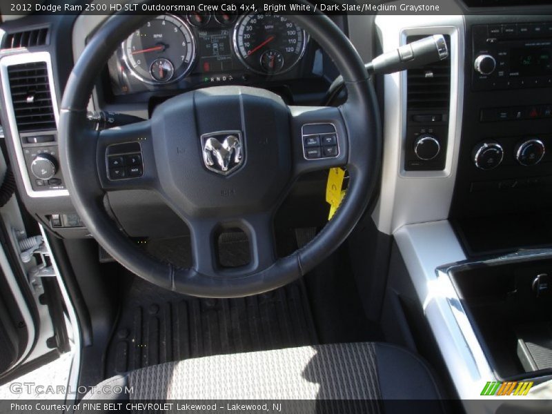 Bright White / Dark Slate/Medium Graystone 2012 Dodge Ram 2500 HD SLT Outdoorsman Crew Cab 4x4