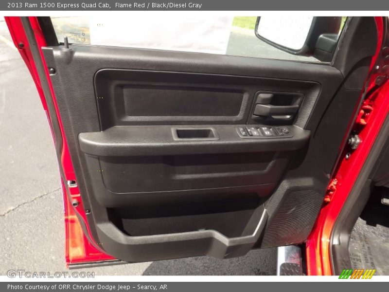 Flame Red / Black/Diesel Gray 2013 Ram 1500 Express Quad Cab