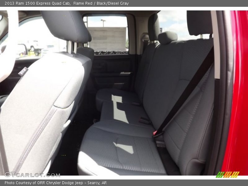 Flame Red / Black/Diesel Gray 2013 Ram 1500 Express Quad Cab