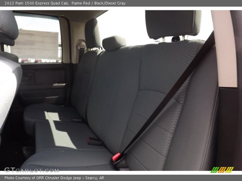 Flame Red / Black/Diesel Gray 2013 Ram 1500 Express Quad Cab