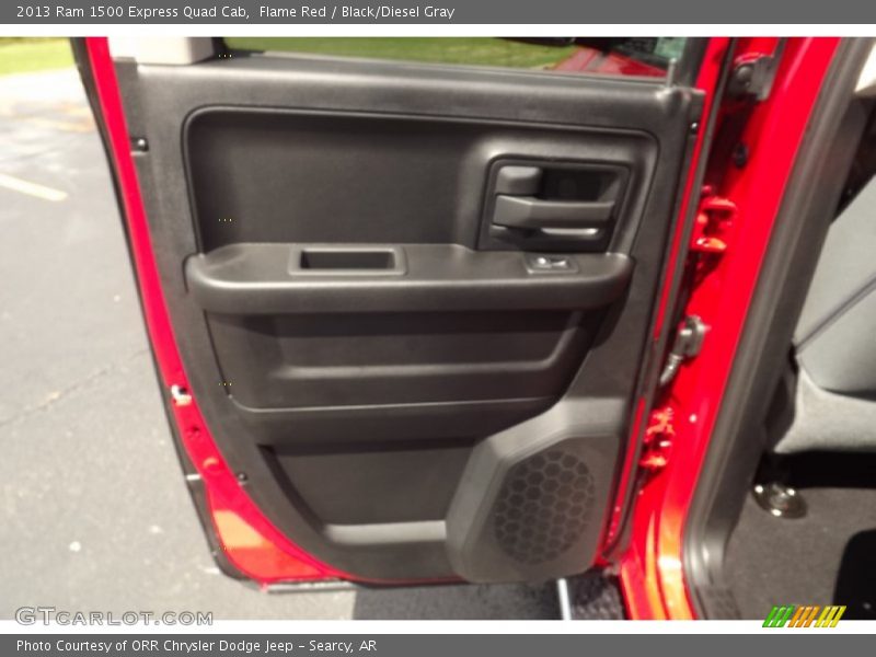 Flame Red / Black/Diesel Gray 2013 Ram 1500 Express Quad Cab