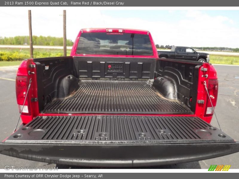 Flame Red / Black/Diesel Gray 2013 Ram 1500 Express Quad Cab
