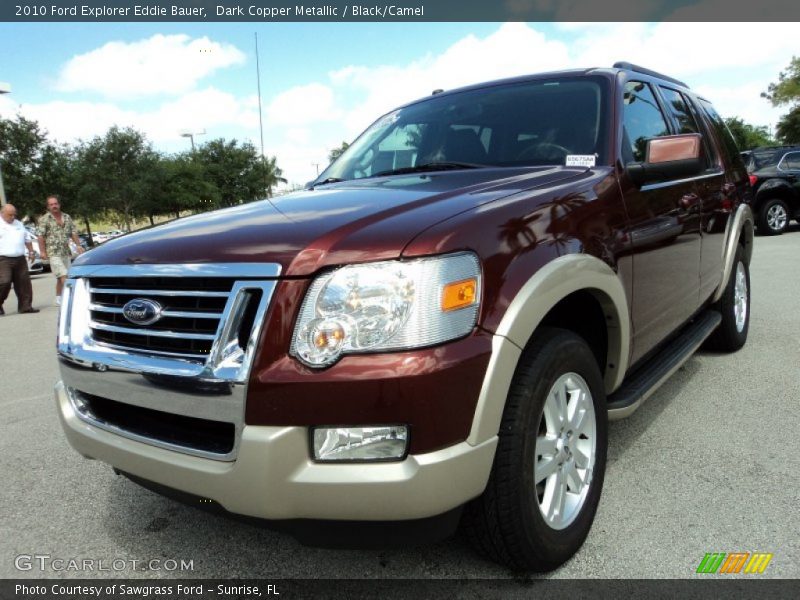 Dark Copper Metallic / Black/Camel 2010 Ford Explorer Eddie Bauer