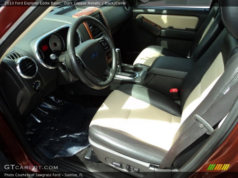 Dark Copper Metallic / Black/Camel 2010 Ford Explorer Eddie Bauer