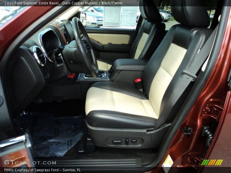  2010 Explorer Eddie Bauer Black/Camel Interior