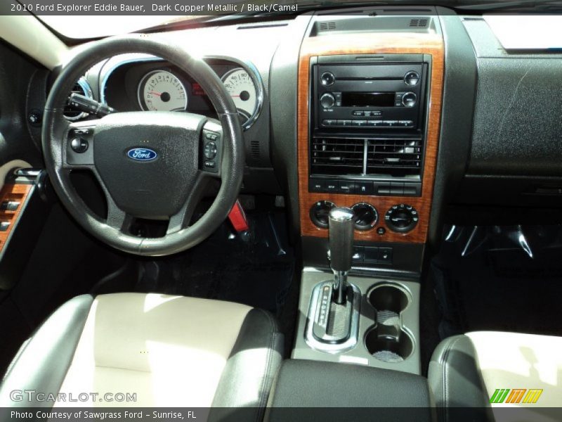 Dark Copper Metallic / Black/Camel 2010 Ford Explorer Eddie Bauer