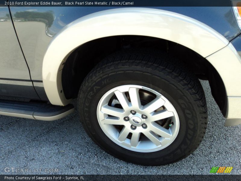 Black Pearl Slate Metallic / Black/Camel 2010 Ford Explorer Eddie Bauer