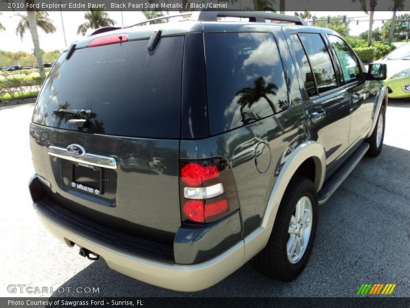 Black Pearl Slate Metallic / Black/Camel 2010 Ford Explorer Eddie Bauer