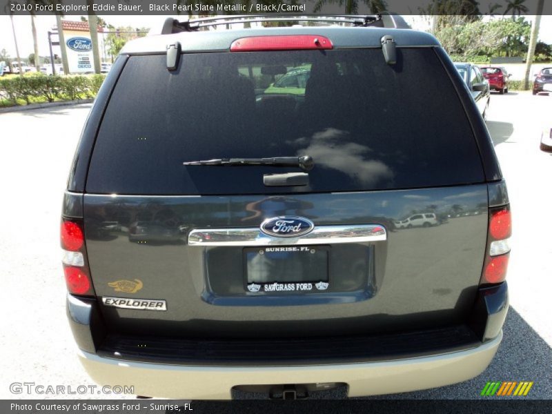 Black Pearl Slate Metallic / Black/Camel 2010 Ford Explorer Eddie Bauer