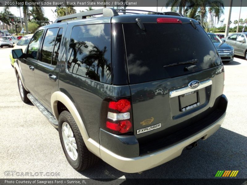 Black Pearl Slate Metallic / Black/Camel 2010 Ford Explorer Eddie Bauer