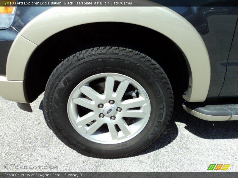 Black Pearl Slate Metallic / Black/Camel 2010 Ford Explorer Eddie Bauer