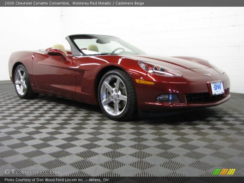 Monterey Red Metallic / Cashmere Beige 2006 Chevrolet Corvette Convertible