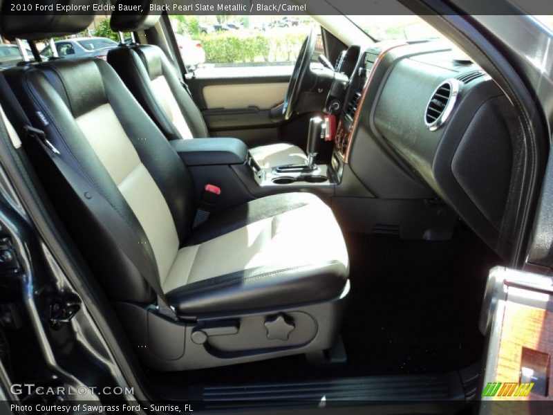 Black Pearl Slate Metallic / Black/Camel 2010 Ford Explorer Eddie Bauer