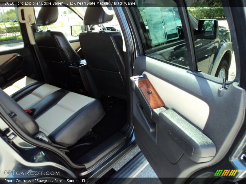 Black Pearl Slate Metallic / Black/Camel 2010 Ford Explorer Eddie Bauer