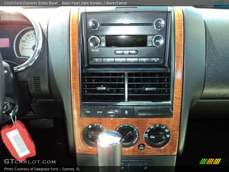 Black Pearl Slate Metallic / Black/Camel 2010 Ford Explorer Eddie Bauer