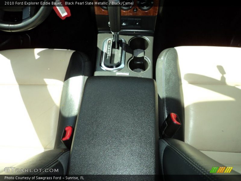 Black Pearl Slate Metallic / Black/Camel 2010 Ford Explorer Eddie Bauer
