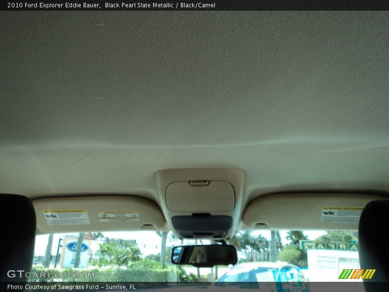 Black Pearl Slate Metallic / Black/Camel 2010 Ford Explorer Eddie Bauer