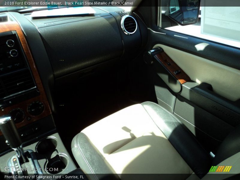 Black Pearl Slate Metallic / Black/Camel 2010 Ford Explorer Eddie Bauer