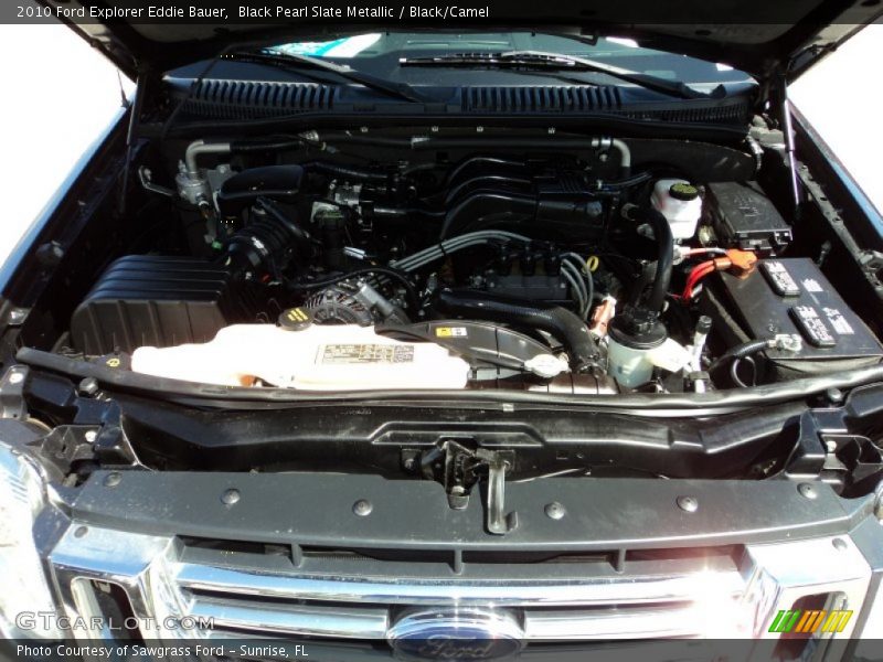 Black Pearl Slate Metallic / Black/Camel 2010 Ford Explorer Eddie Bauer