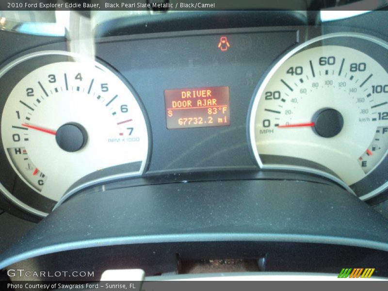 Black Pearl Slate Metallic / Black/Camel 2010 Ford Explorer Eddie Bauer