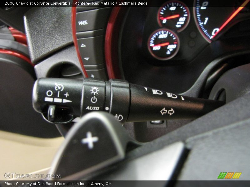 Controls of 2006 Corvette Convertible