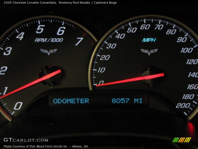 Monterey Red Metallic / Cashmere Beige 2006 Chevrolet Corvette Convertible