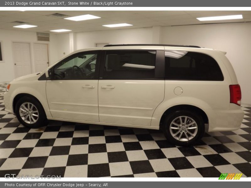 Stone White / Black/Light Graystone 2013 Dodge Grand Caravan SXT