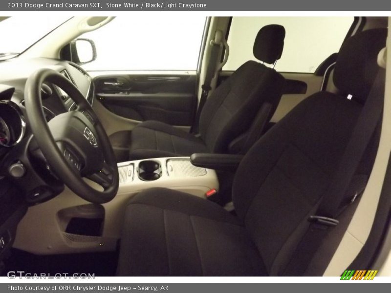 Stone White / Black/Light Graystone 2013 Dodge Grand Caravan SXT