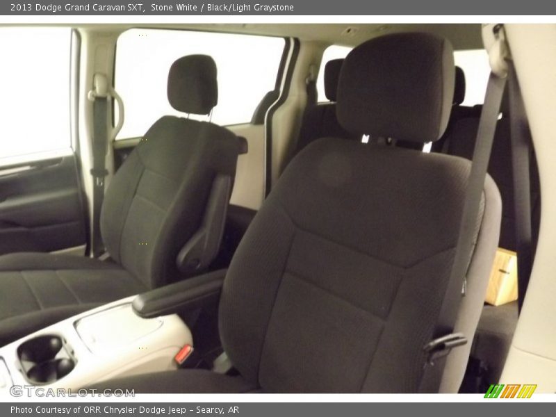 Stone White / Black/Light Graystone 2013 Dodge Grand Caravan SXT